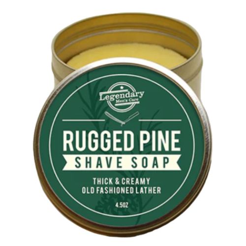 Legendary Men's Care old fashion rugged pine shaving soap for men