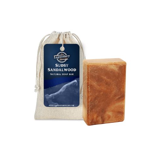 Legendary Men's Care Sudsy Sandalwood natural cold processed men's soap