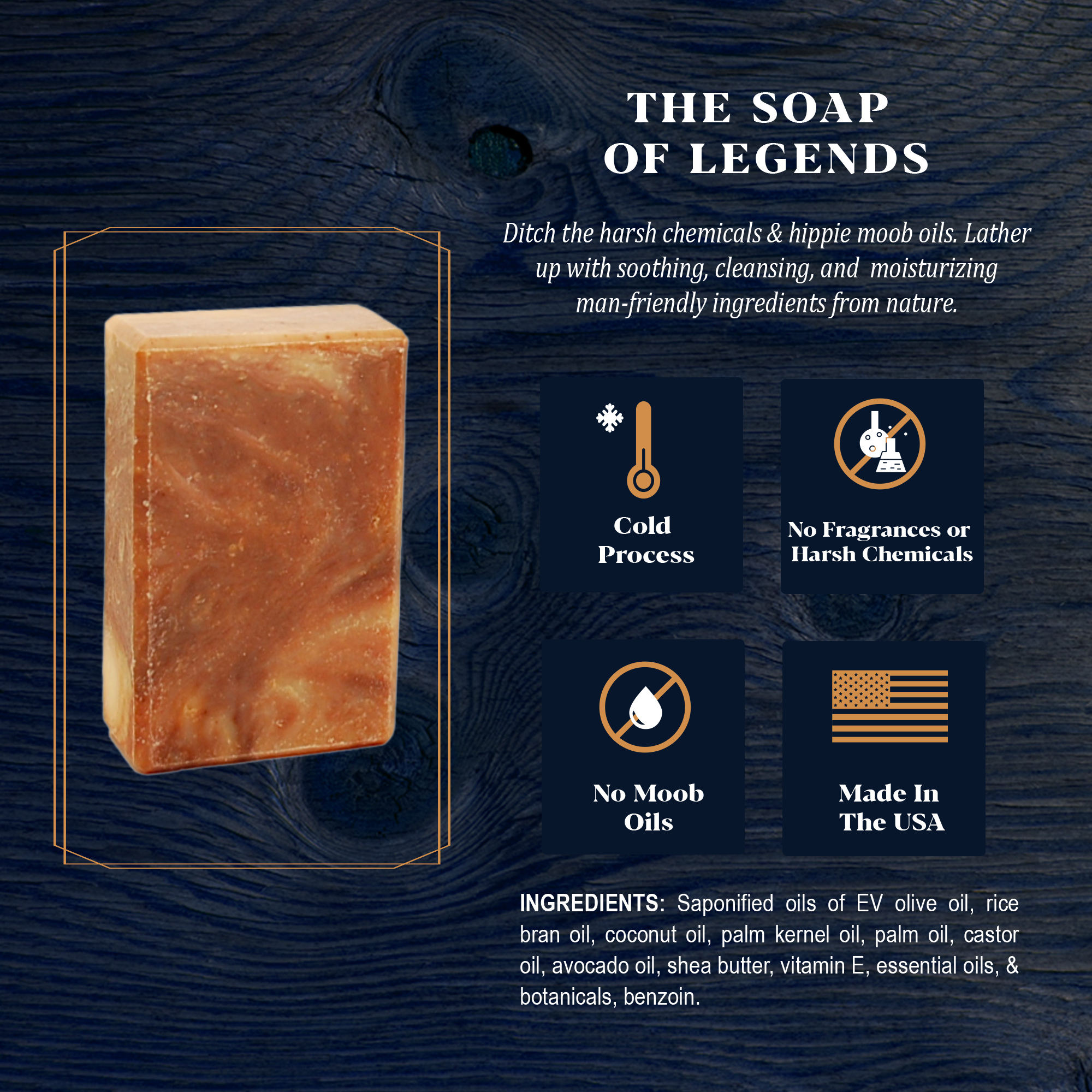 Sudsy Sandalwood Soap Bar